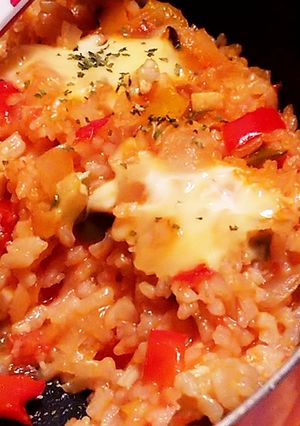 野菜たっぷり♡トマトリゾット!-レシピのメイン写真