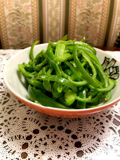 あと1品 野菜不足にピーマンのごま油炒め-レシピのメイン写真