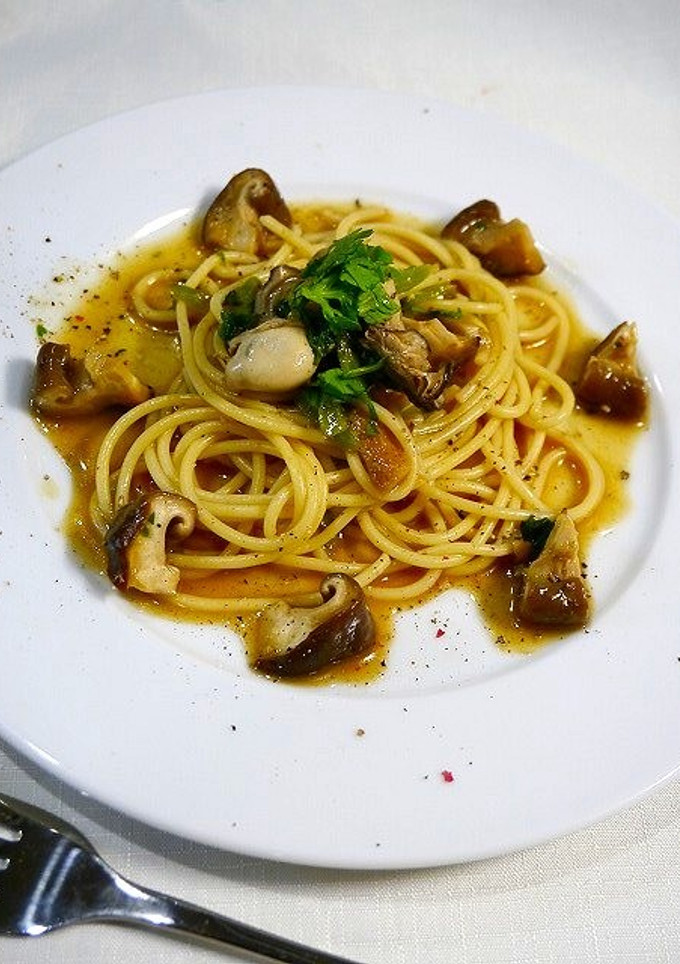 レンジで簡単！和風☆牡蠣パスタ-レシピのメイン写真