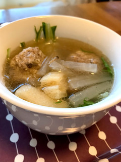 水菜シャキシャキ肉団子スープ-レシピのメイン写真
