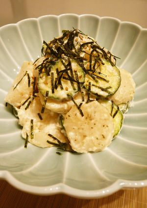帆立とズッキーニのクリームチーズ和え-レシピのメイン写真