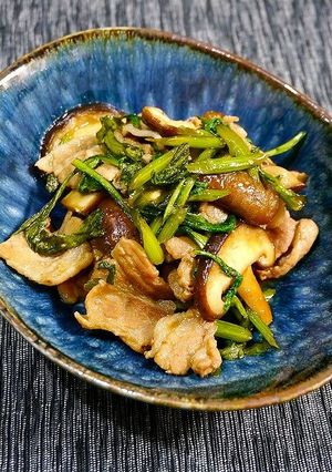 簡単！春菊のすき焼き風-レシピのメイン写真