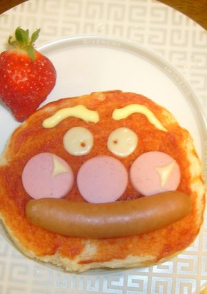 アンパンマンのトースト-レシピのメイン写真