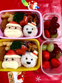 保育園 5歳&3歳のクリスマス弁当-レシピのメイン写真