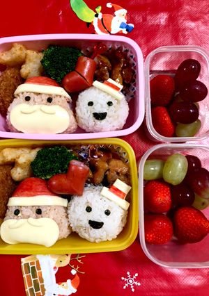 保育園 5歳&3歳のクリスマス弁当-レシピのメイン写真