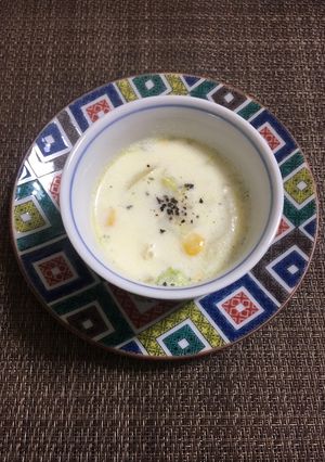 レタスのミルクコーンスープ-レシピのメイン写真