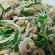 簡単中華・上ミノと青菜とモヤシの旨塩焼き