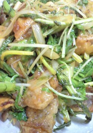 豚モモの唐揚と五目野菜の酢チャップ炒め-レシピのメイン写真
