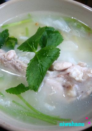 鶏だしのあっさりおかゆ♪飲み会明けに！-レシピのメイン写真