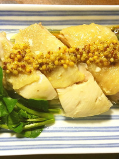 蒸し鶏 パクチー醤油 グランシェフ使用-レシピのメイン写真