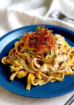 簡単お店風！ポルチーニ茸のクリームパスタ-レシピのメイン写真