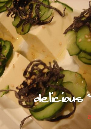 ゴマ香る♡きゅうりと塩昆布の冷奴-レシピのメイン写真