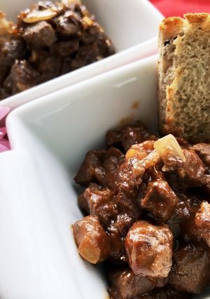 鹿肉のサイコロしっとりそぼろ煮-レシピのメイン写真