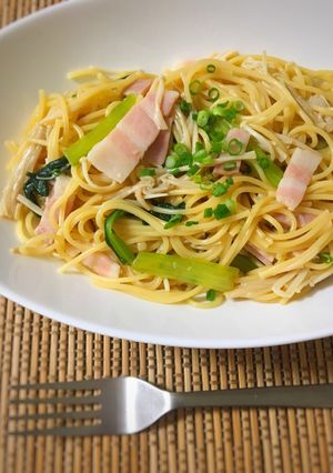 えのきとベーコンのワンポットパスタ♪-レシピのメイン写真