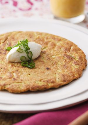 ギーとズッキーニのパンケーキ カレー風味-レシピのメイン写真
