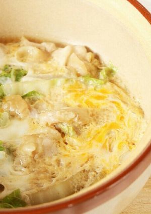 レンジで火を使わない、白菜の卵とじ-レシピのメイン写真