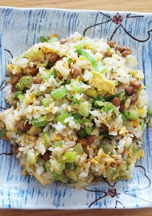 納豆ねぎチャーハン-レシピのメイン写真