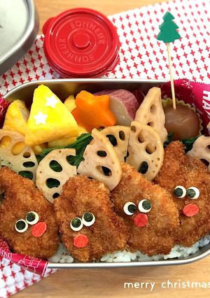 簡単♩レンコン☆トナカイ☆クリスマス弁当-レシピのメイン写真