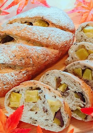 ホクホク♡さつま芋と胡麻のフランスパン-レシピのメイン写真
