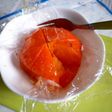 柿シャーベットの食べ方