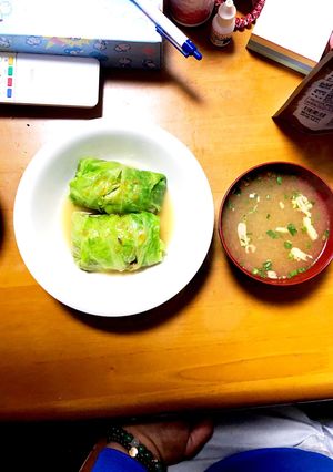さばの味噌煮ロールキャベツ-レシピのメイン写真