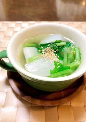 美味しさまるごと★かぶの中華風スープ-レシピのメイン写真