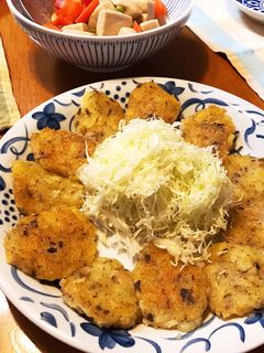 鯖缶とじゃが芋のお焼き-レシピのメイン写真