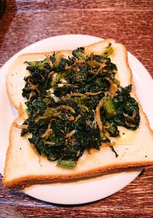 しらすと大根菜のお手軽Caトースト！-レシピのメイン写真