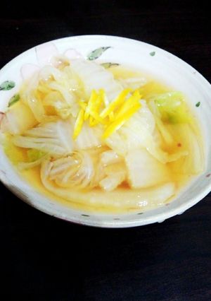 白菜のおでん汁煮（柚子風味）-レシピのメイン写真