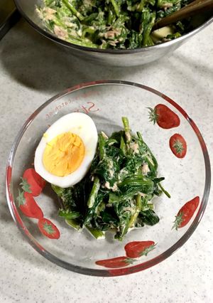 簡単♩モリモリ食べれる ほうれん草サラダ-レシピのメイン写真