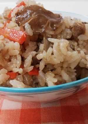 ☆簡単鳥ゴボウ舞茸炊き込みご飯☆-レシピのメイン写真