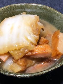白菜と天ぷらの煮物-レシピのメイン写真