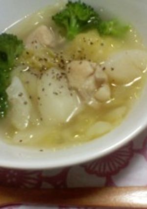 鶏肉とかぶのとろとろスープ-レシピのメイン写真