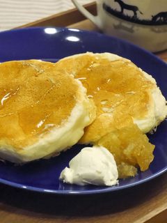 卵白消費★ホケミで簡単ふわふわパンケーキ-レシピのメイン写真