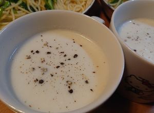 野沢菜のかぶで簡単ポタージュ♪-レシピのメイン写真