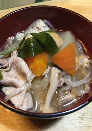 自家製味噌で会津の芋煮-レシピのメイン写真