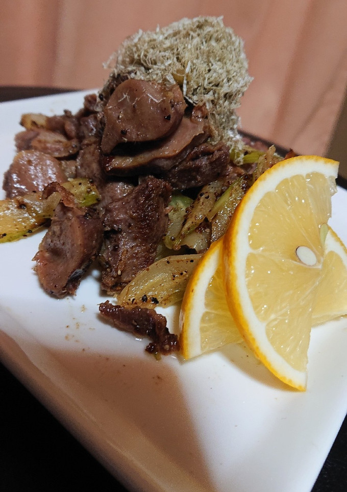 砂肝とセロリの炒めもの-レシピのメイン写真