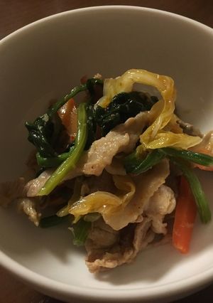 減塩!さつまクイン茸の豚キムチ-レシピのメイン写真