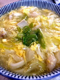 鶏肉と卵で*けいらんあんかけうどん*-レシピのメイン写真