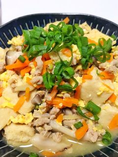 高野豆腐と鶏ひき肉の炒り煮-レシピのメイン写真