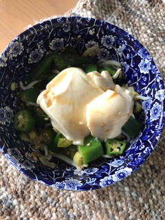 サッパリ副菜 オクラと豆腐の柚子胡椒和え-レシピのメイン写真