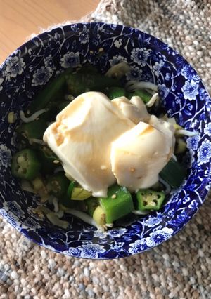サッパリ副菜 オクラと豆腐の柚子胡椒和え-レシピのメイン写真