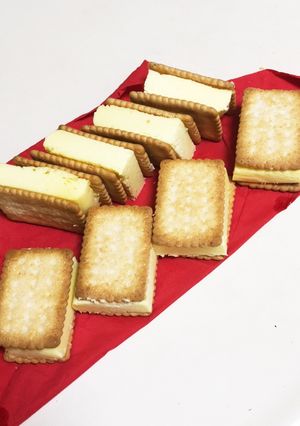 レンジで簡単！ ☆チーズケーキサンド☆-レシピのメイン写真