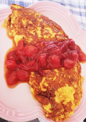 ブッフェで食べられるトマトオムレツ-レシピのメイン写真