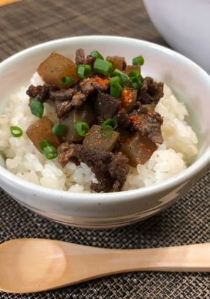 ☆ご飯のお供に！牛肉と蒟蒻の甘辛煮♪-レシピのメイン写真