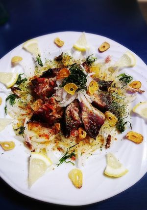 パーティやおつまみにも☆鰹のレアステーキ-レシピのメイン写真