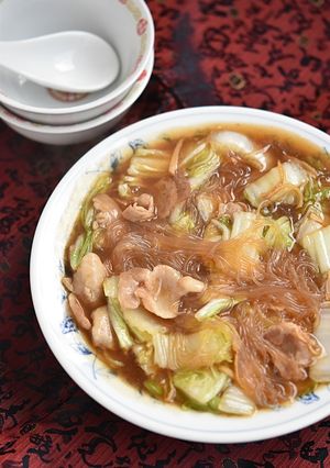 豚バラ白菜の春雨とろみ煮込み-レシピのメイン写真