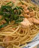 サーモンのだし香る和風パスタ