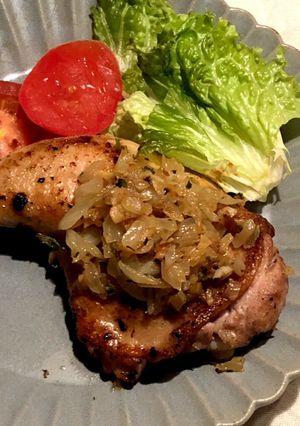 【サイゼ風】鶏もも肉の玉ねぎソースがけ-レシピのメイン写真