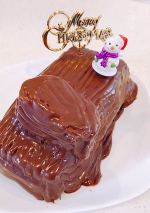 レンジで超簡単！HMで、ブッシュドノエル-レシピのメイン写真